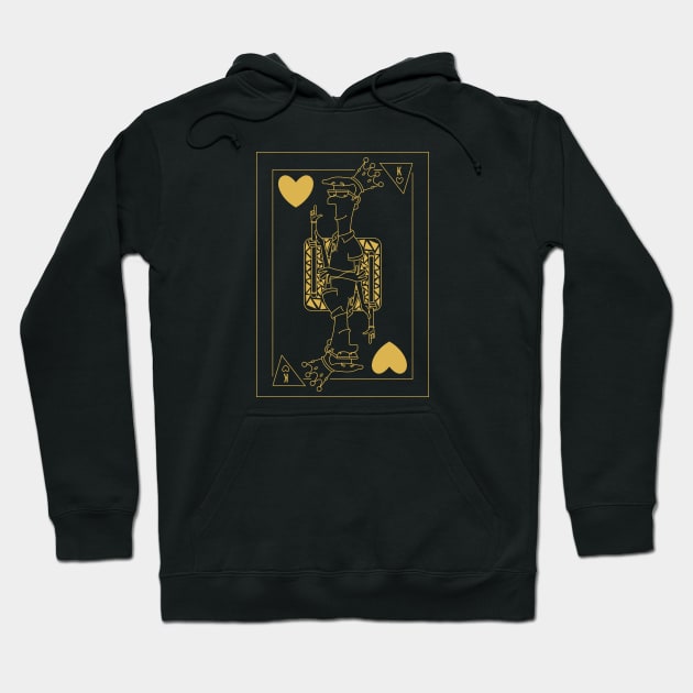 Lawerence Fletcher - King of Hearts Hoodie by jepegdesign